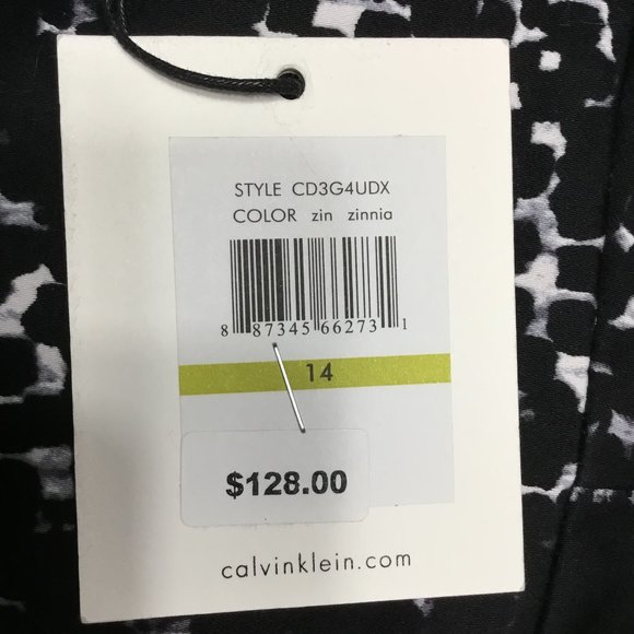 Calvin Klein Dress - Color: Zinnia -  Size 14 - Picture 6 of 6